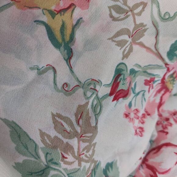 Reformation Cream Floral Wrap Dress size XS NWOT - Picture 4 of 15